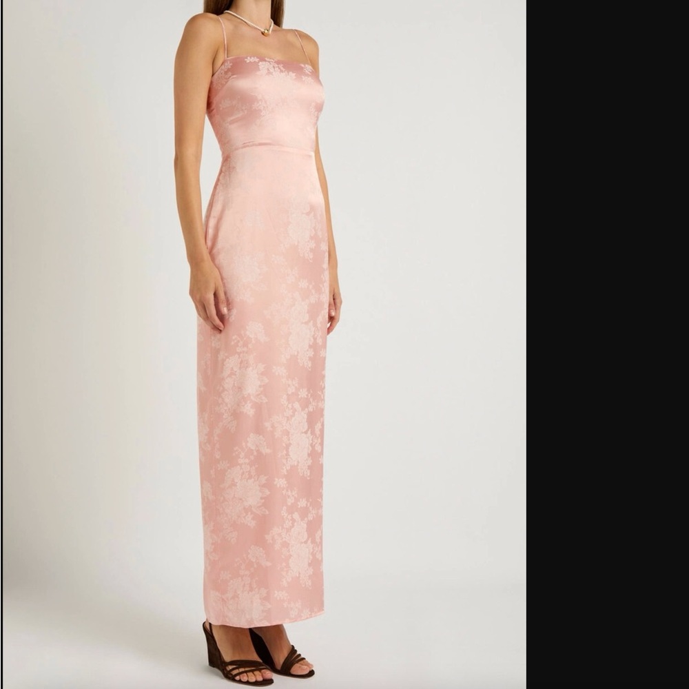 Reformation Frankie dress pink